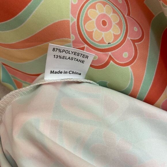 Princess Polly Anna Maxi Dress Pastel Multicolor w/ Slit and side cut out, sz 2 - Picture 8 of 8